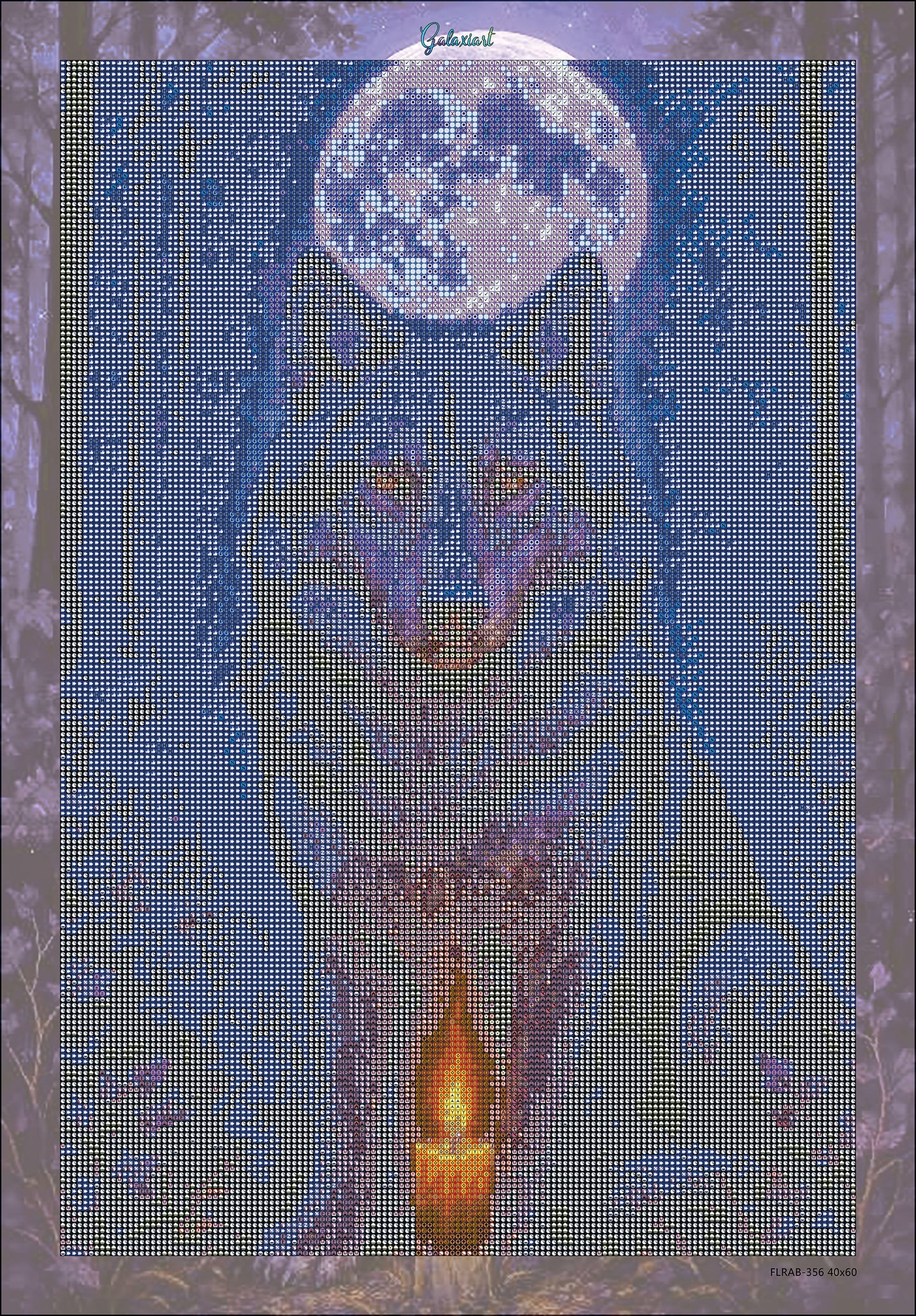 Dans les Yeux du Loup | Diamond Painting Premium Galaxiart