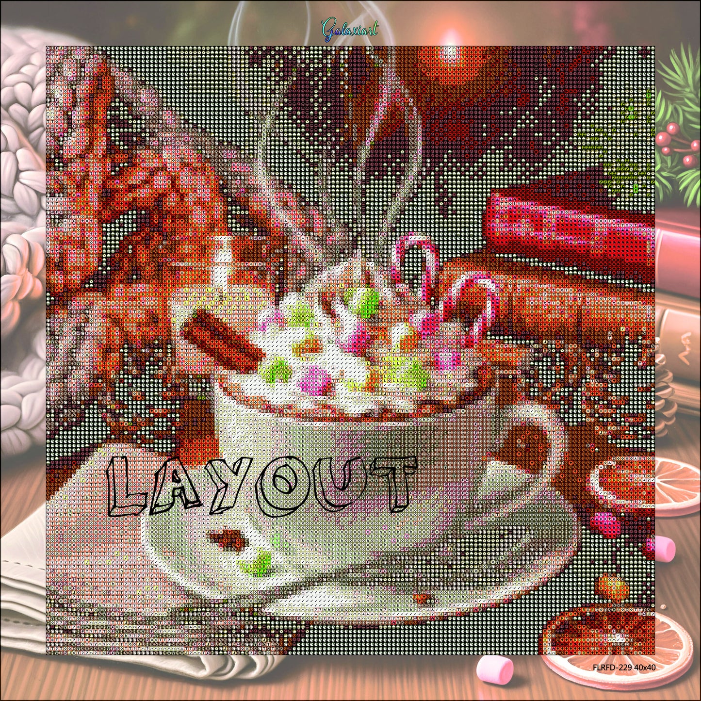 Chocolat Gourmand & Soirée Cocooning | Diamond Painting Premium Galaxiart
