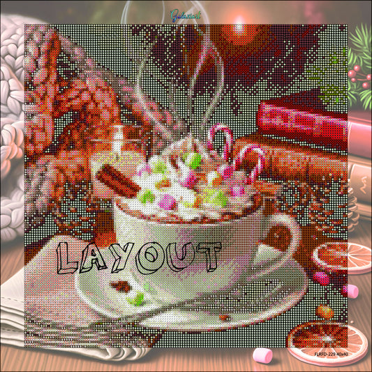 Chocolat Gourmand & Soirée Cocooning | Diamond Painting Premium Galaxiart
