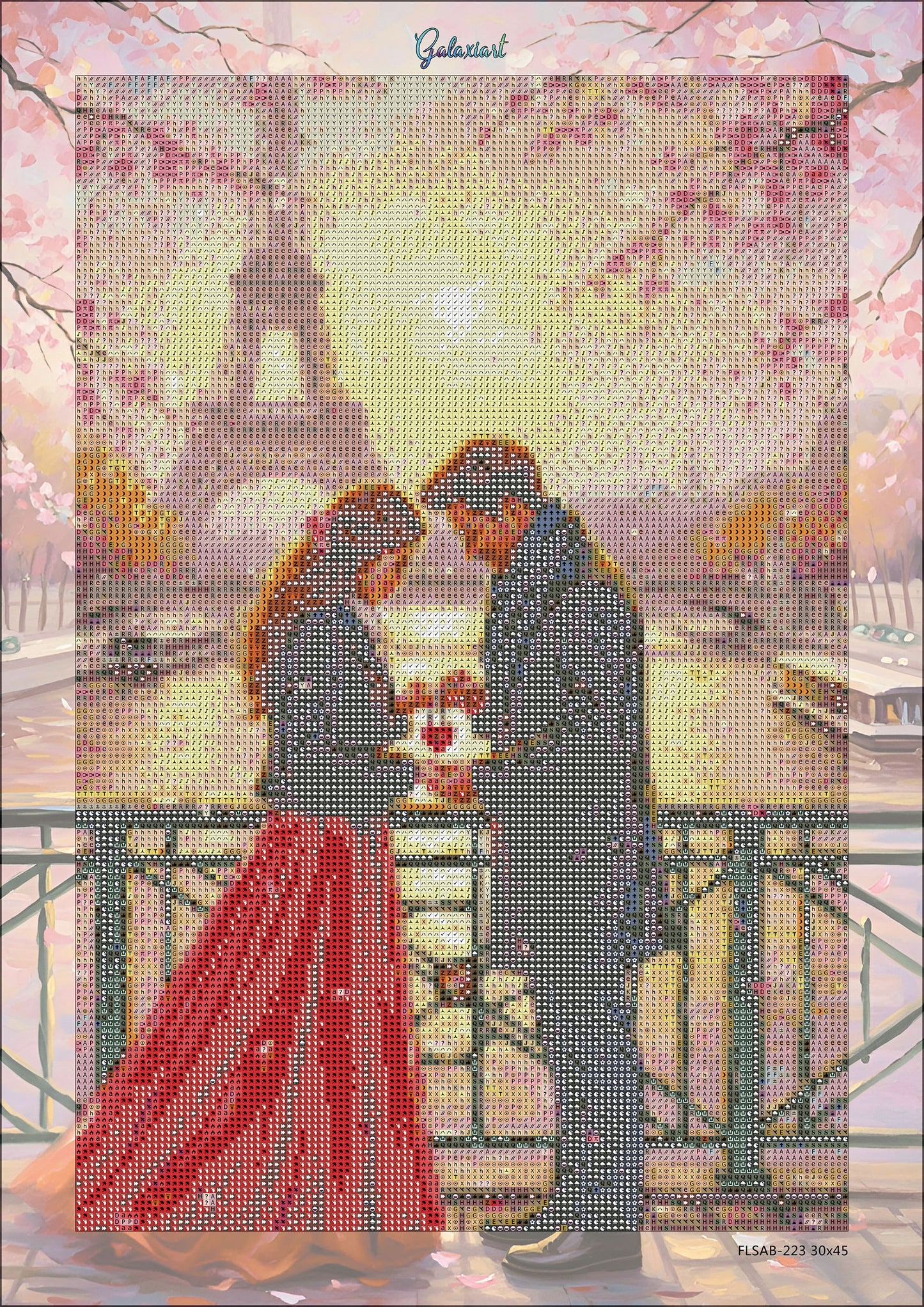 🪐 Promesse Éternelle – L’Amour au Pont des Cœurs | Diamond Painting Premium Galaxiart  - Collection Signature