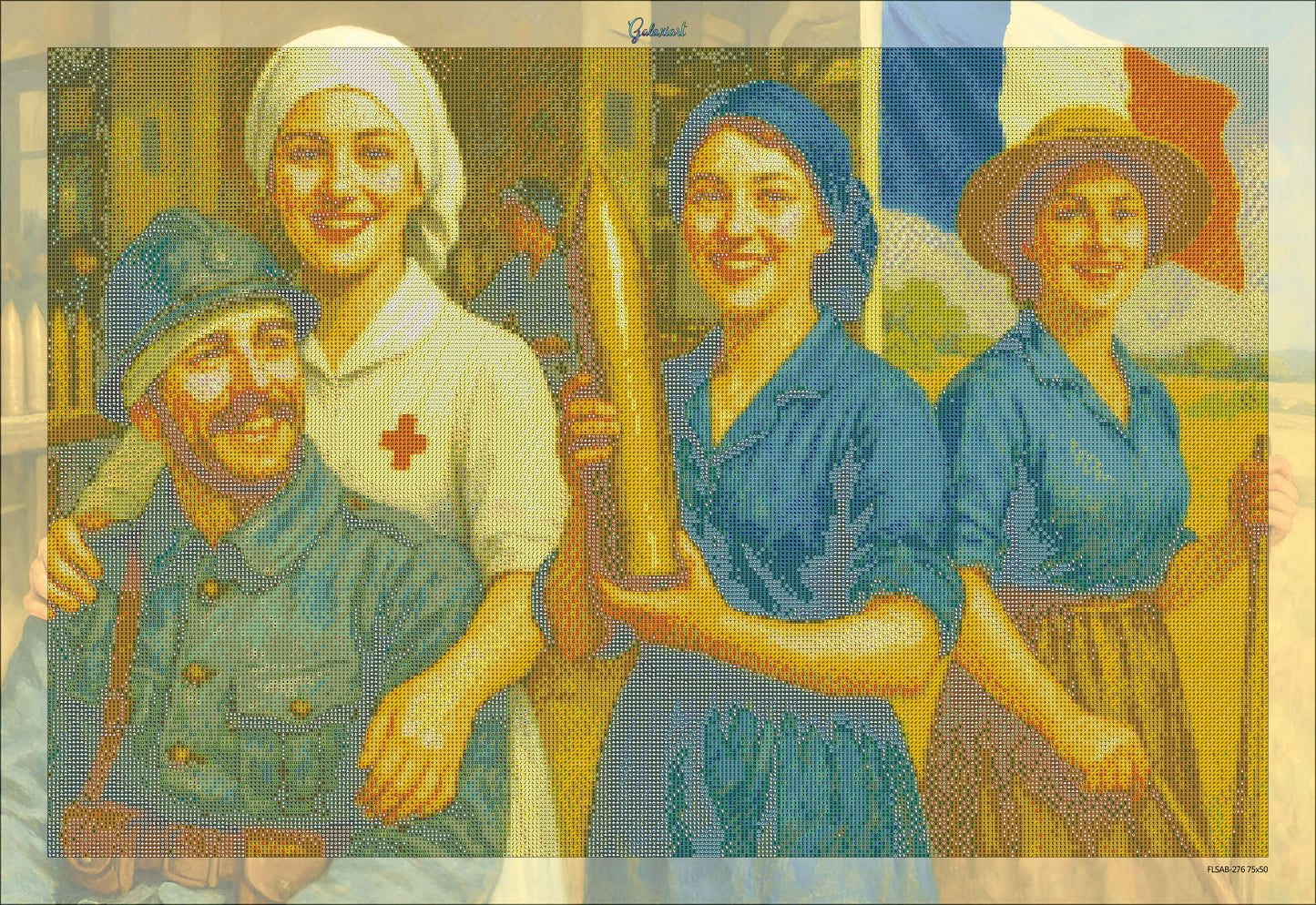 🪐Mémoire de Verdun – Courage et Fraternité  – Diamond Painting Premium | Galaxiart