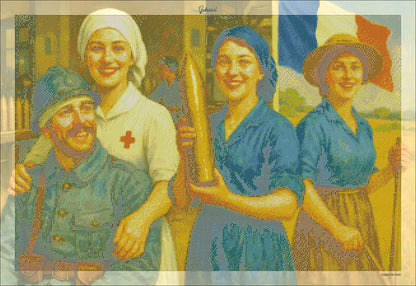 🪐Mémoire de Verdun – Courage et Fraternité  – Diamond Painting Premium | Galaxiart
