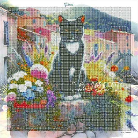Chat Corse | Soleil, Fleurs & Villages Méditerranéens | Galaxiart
