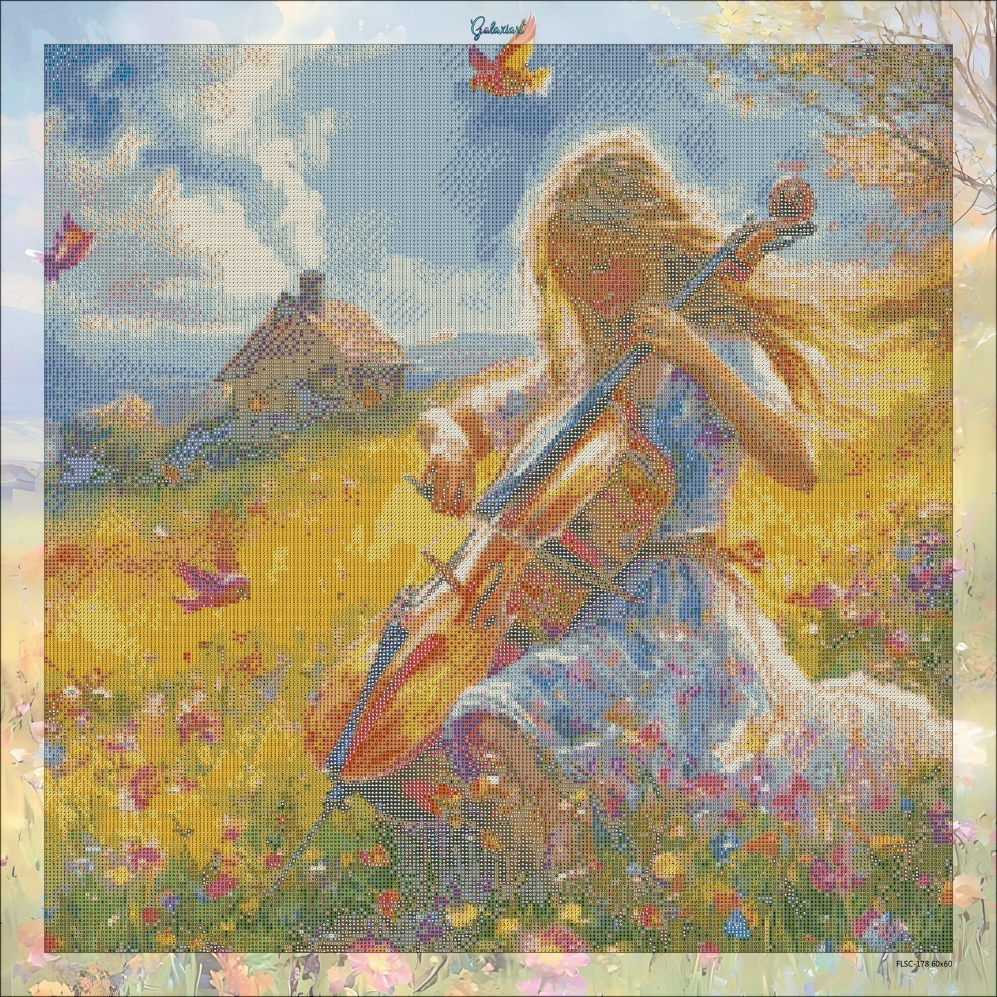 🪐Violoniste des champs  | Diamond Painting Premium Galaxiart - Collection Signature