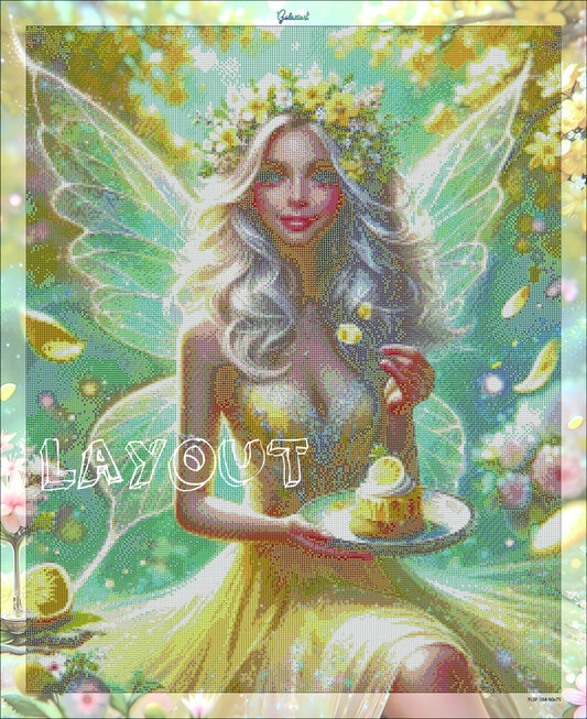 La Fée Tarte au Citron – Diamond Painting Étincelant | Magie Gourmande & Lumière