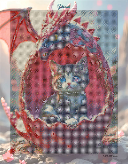 🪐Le Gardien du Dragonon – La Naissance d’une Légende | Diamond Painting Premium Galaxiart - Collection Signature