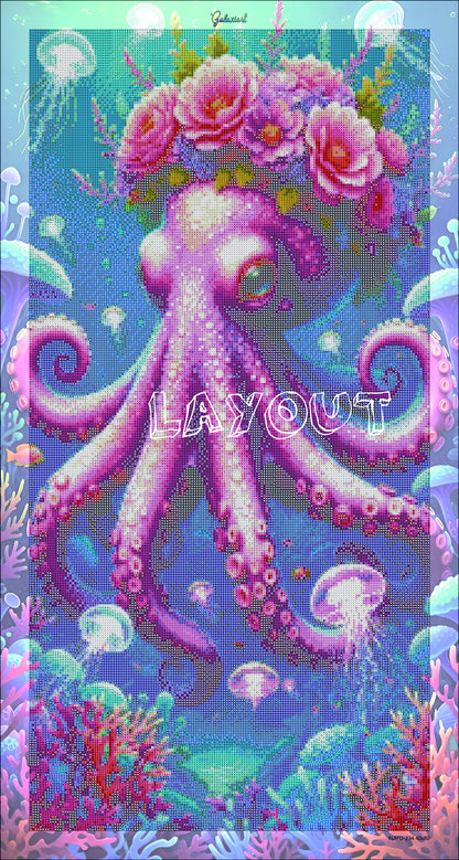 La Reine des Abysses – Élégance Océane | Diamond Painting Premium Galaxiart