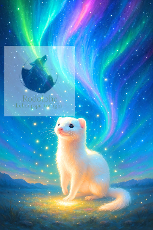 Furet sous les lumières du Nord