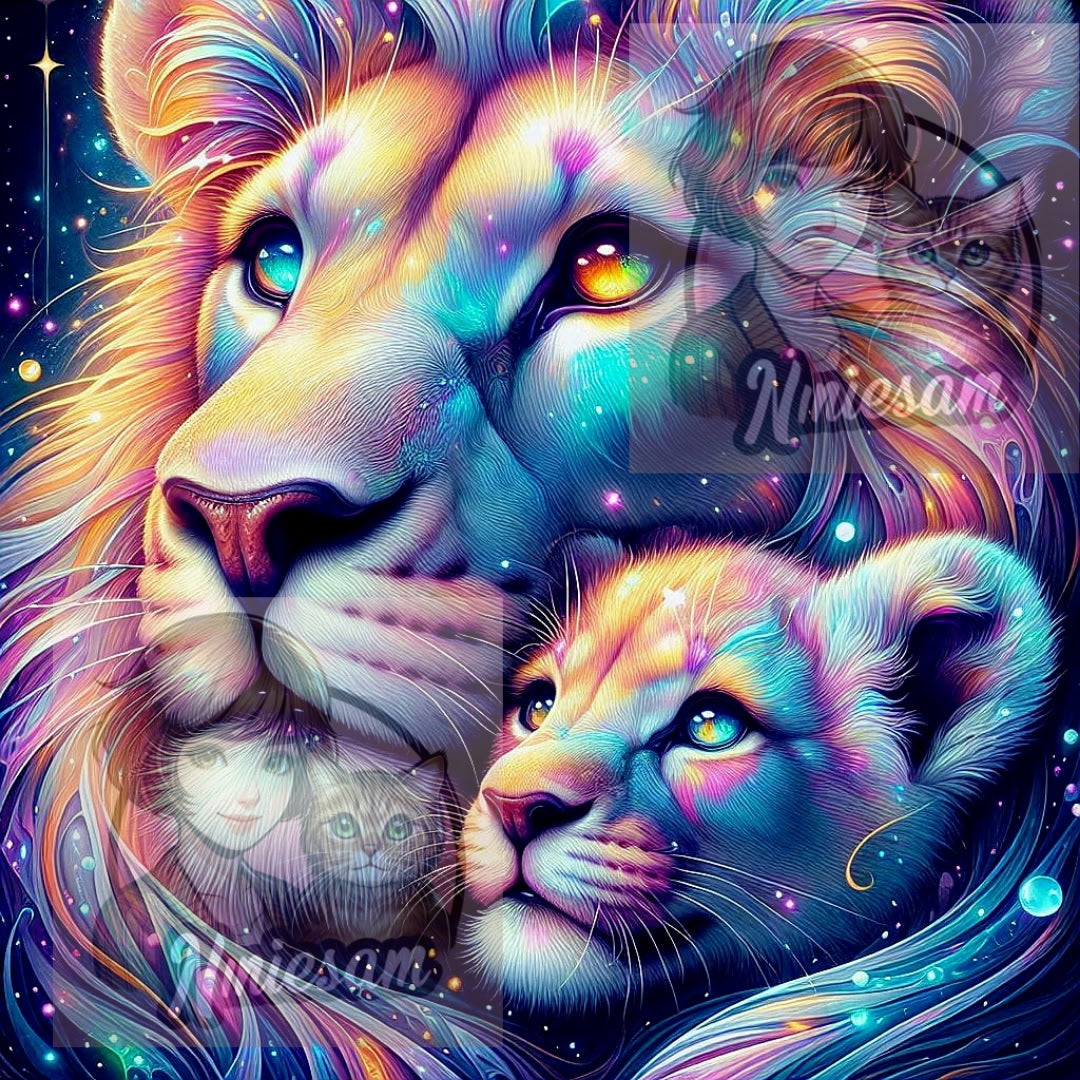 Collection Éclats d’Amour Animal – Lien & Lumière | Diamond Painting Premium Galaxiart - Collection Signature