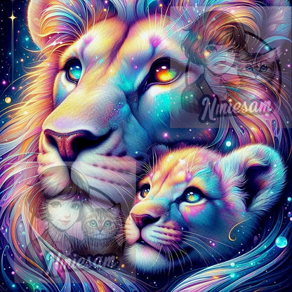Collection Éclats d’Amour Animal – Lien & Lumière | Diamond Painting Premium Galaxiart - Collection Signature