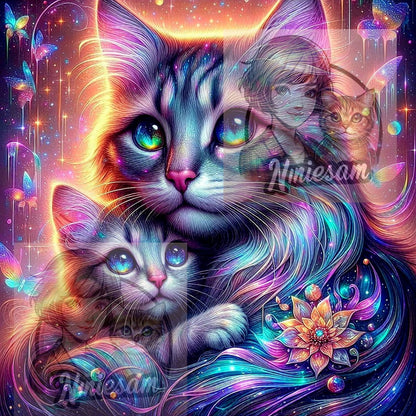 Collection Éclats d’Amour Animal – Lien & Lumière | Diamond Painting Premium Galaxiart - Collection Signature