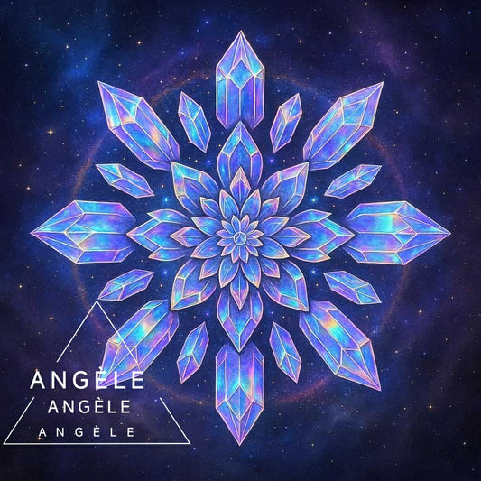 Cristal Cosmique – Mandala des Étoiles | Diamond Painting Premium Galaxiart