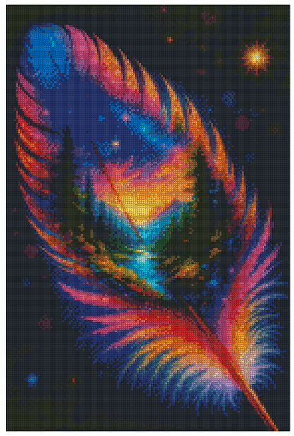 🪐Plume Céleste – Harmonie des Mondes [Journée de la Terre] | Diamond Painting Premium Galaxiart