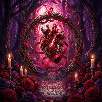 Collection Mystique des Corbeaux Éternels — Roses Astrales & Symboles Sacrés | Diamond Painting Premium Galaxiart - Collection Signature