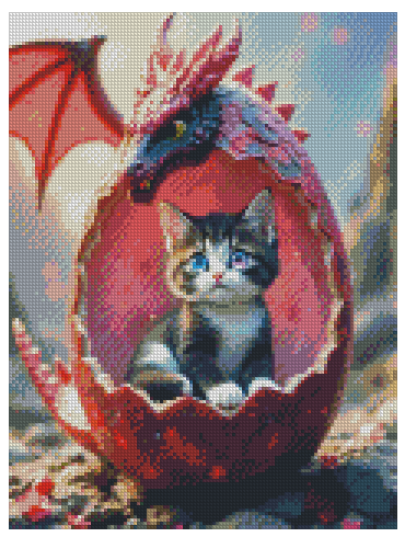 🪐Le Gardien du Dragonon – La Naissance d’une Légende | Diamond Painting Premium Galaxiart - Collection Signature