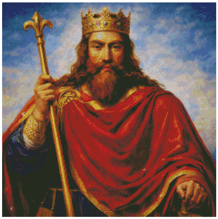 Clovis – Roi des Francs | Diamond Painting Premium Galaxiart