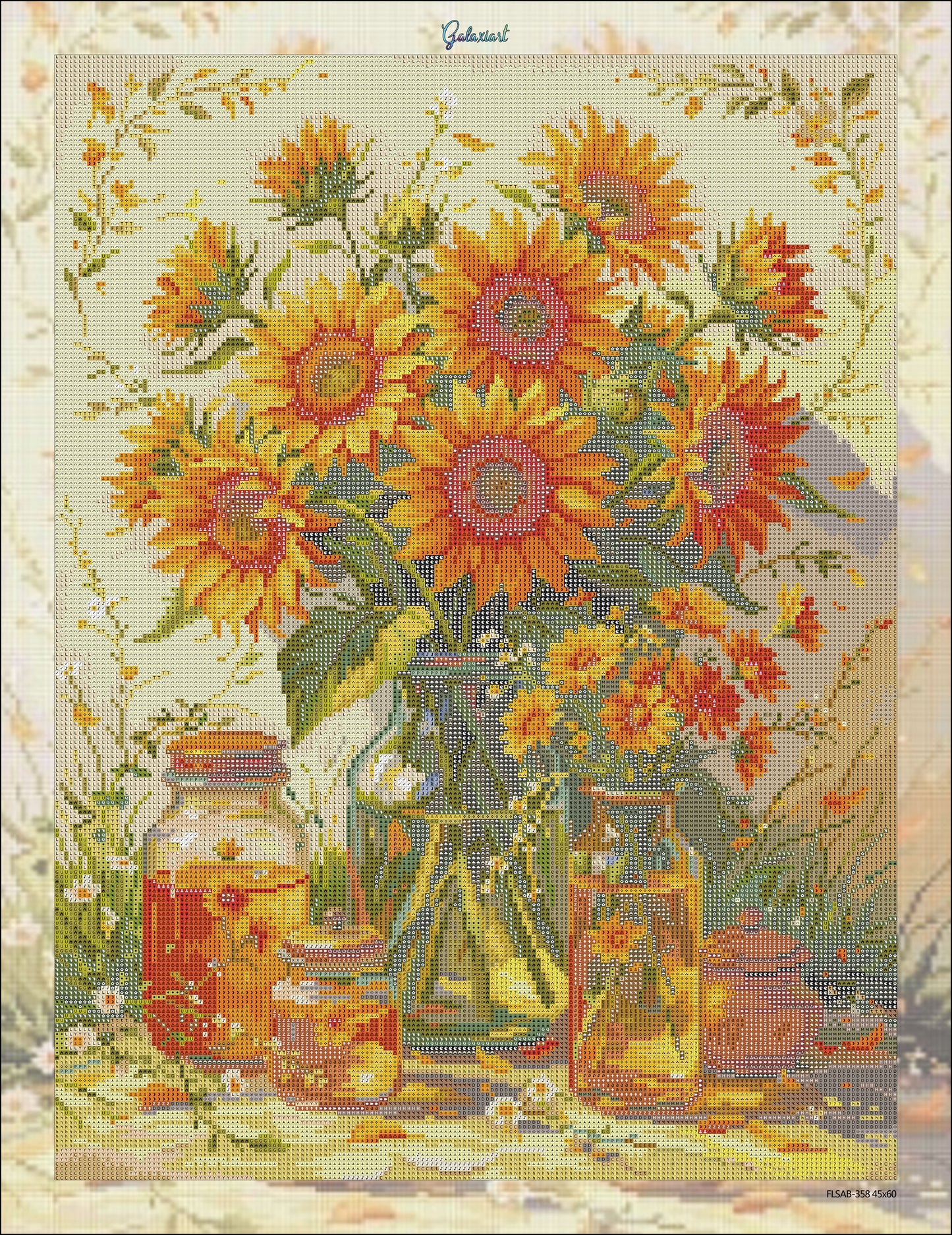 Éclat de Tournesols – Douceur Champêtre – Diamond Painting Galaxiart