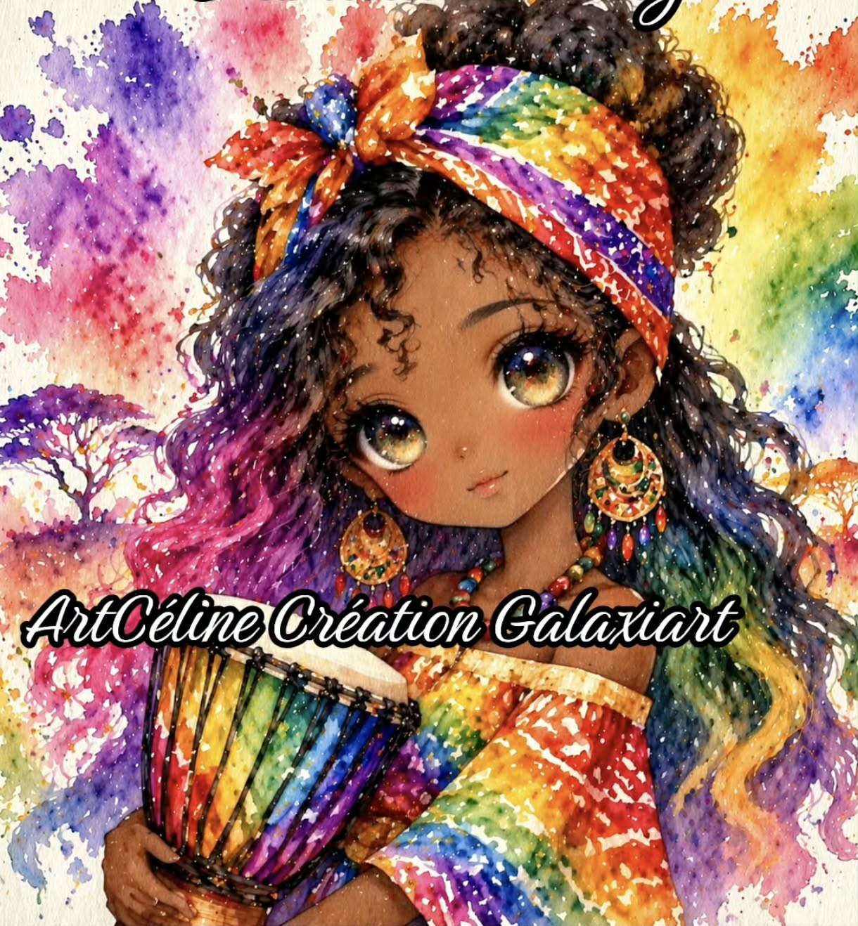 Eclats du monde - Regards & Traditions | Diamond Painting Premium Galaxiart