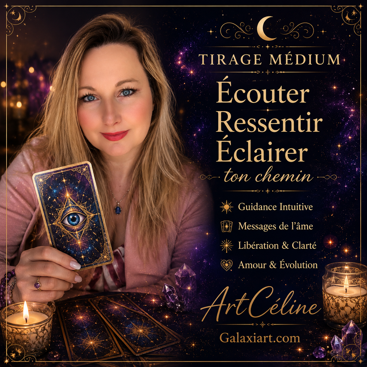 🔮 Guidances by ArtCéline Guidances Intuitives & Tirages Vidéo Personnalisés | Galaxiart