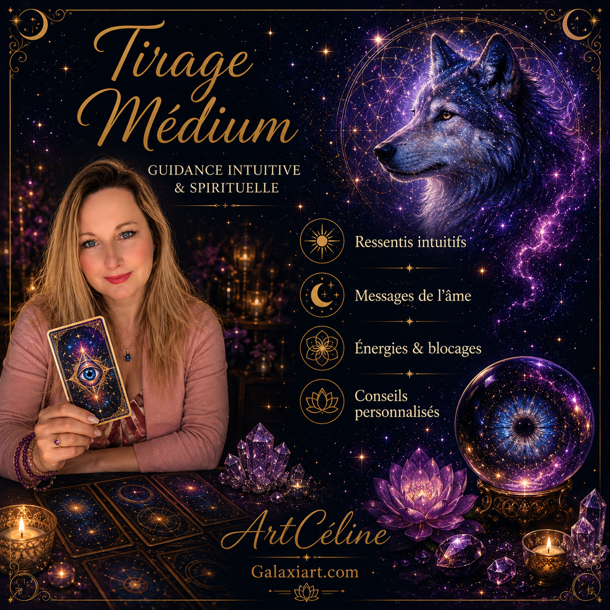 🔮 Guidances by ArtCéline Guidances Intuitives & Tirages Vidéo Personnalisés | Galaxiart