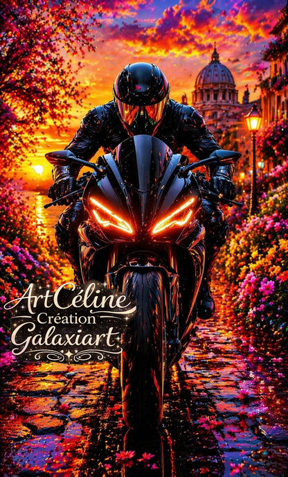 Collection Riders d’Émotions – Feu, Liberté & Évasion   | Diamond Painting Premium Galaxiart
