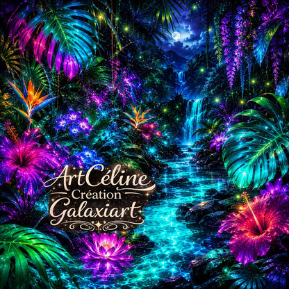 Collection Nuits Bioluminescentes — Éclats Tropicaux & Mondes Lumineux | Diamond Painting Premium Galaxiart