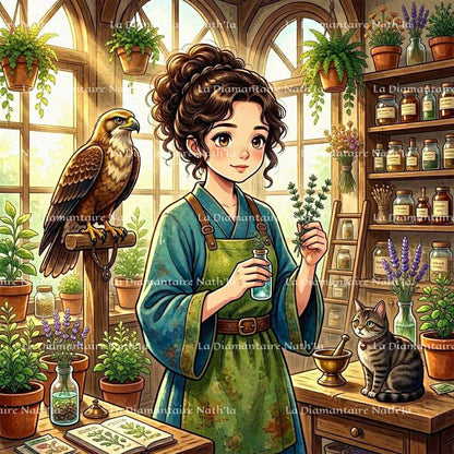 Collection Sorcières des Herbes Enchantées – Fantaisie & Alchimie | Diamond Painting Premium Galaxiart - Collection Signature