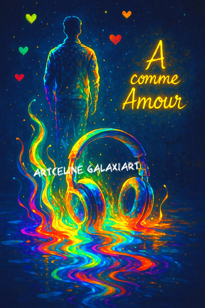 A comme Amour – Les Ondes du Cœur | Diamond Painting Premium Galaxiart