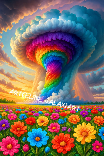 Vortex Galactique – Éveil de l’Âme | Diamond Painting Premium Galaxiart