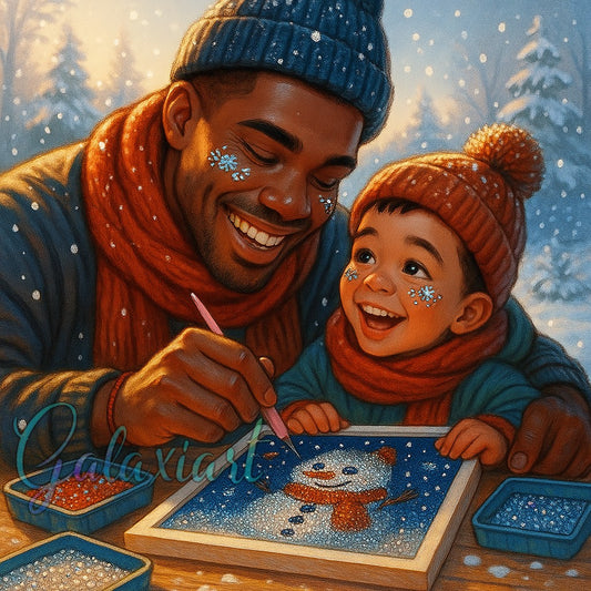 Moments complices en hiver