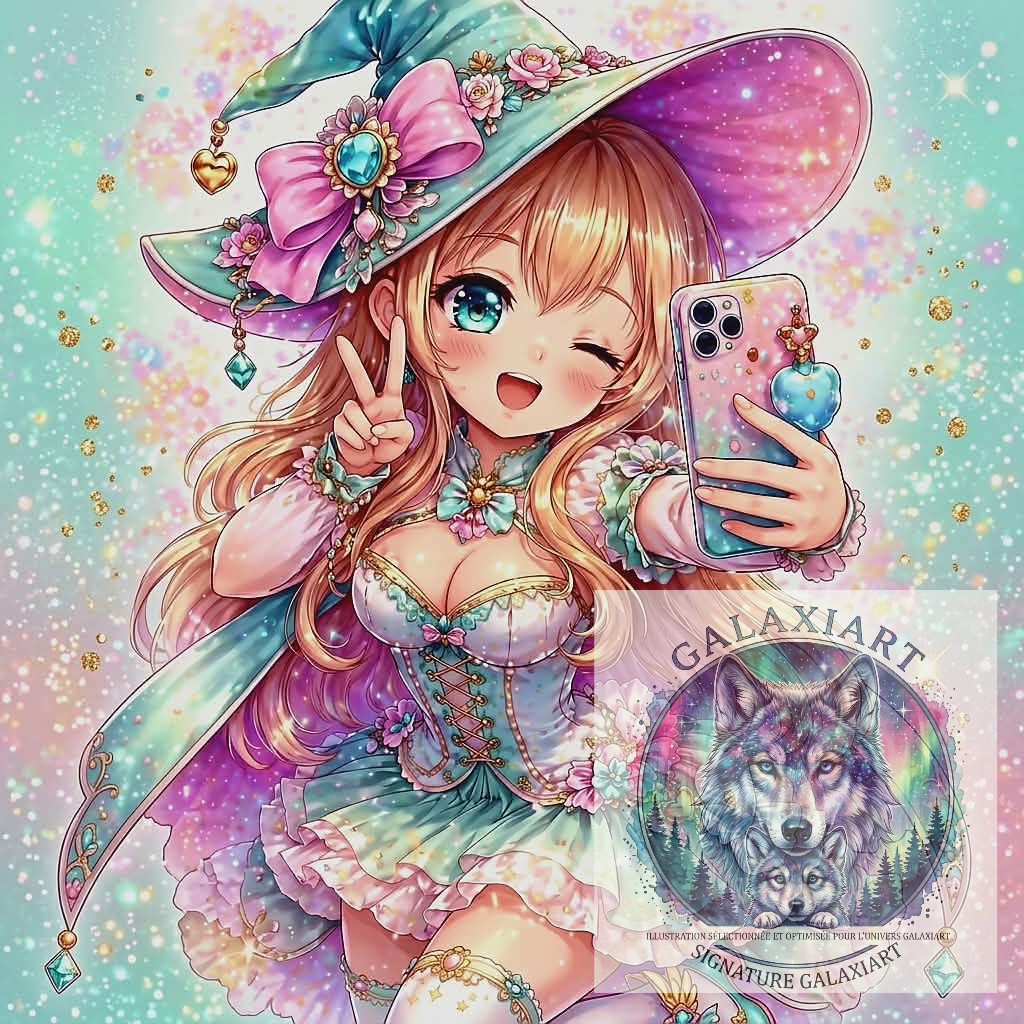 Sorcières Cosmiques Galaxiart — Selfies Magiques & Univers Féériques | Diamond Painting Premium Galaxiart - Collection Signature