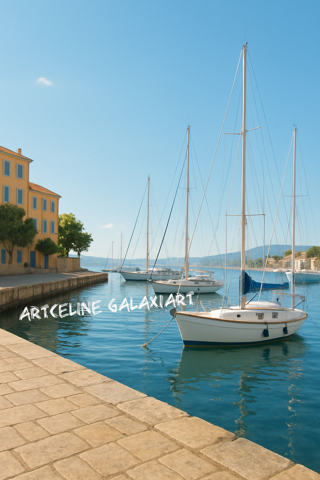Port de Sérénité – Escale Marine | Diamond Painting Premium Galaxiart