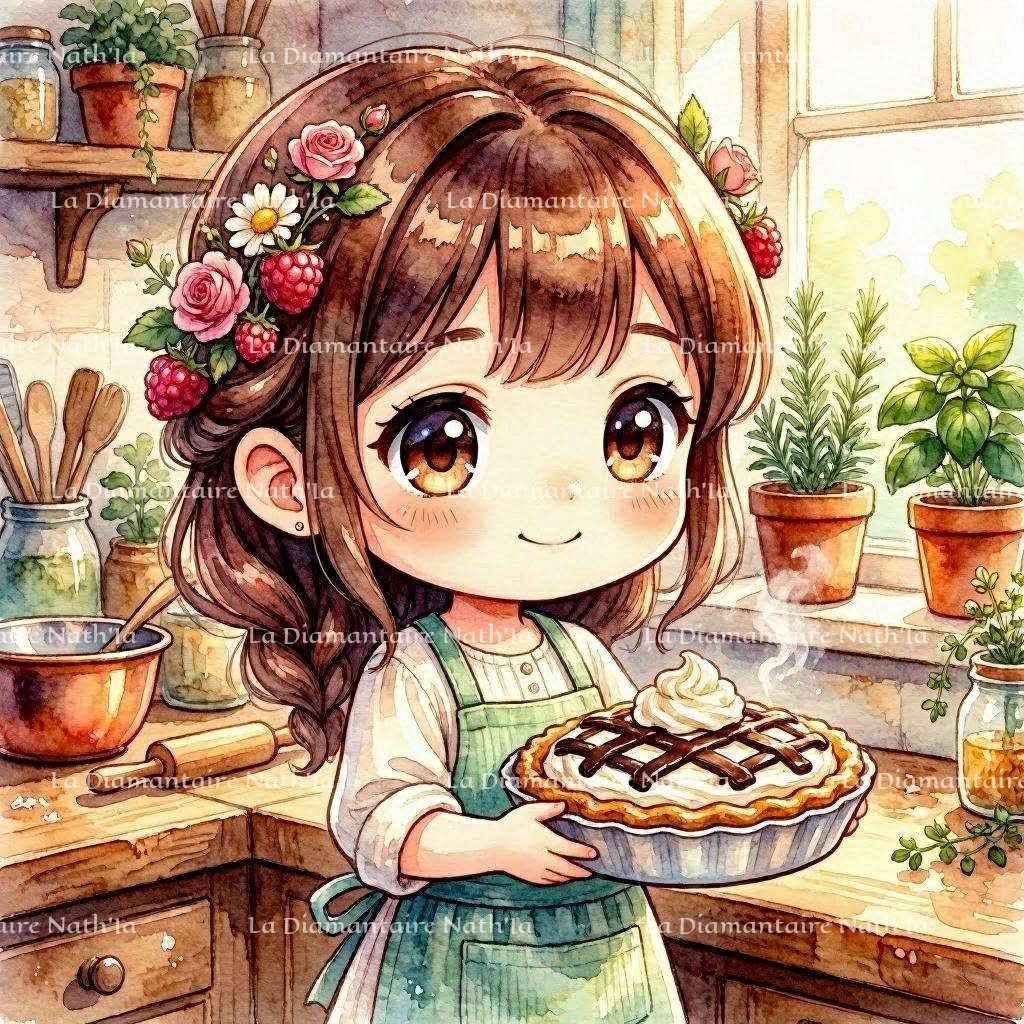 Collection Petites Pâtissières du Jardin Gourmand | Diamond Painting Premium Galaxiart - Collection Signature