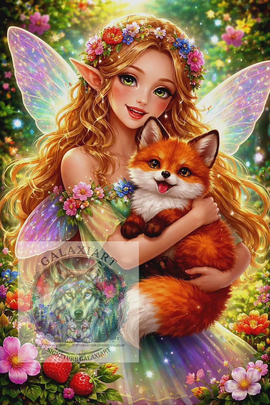 Féerie du Renardeau Enchanté | Diamond Painting Premium Galaxiart  - Collection Signature