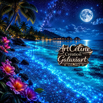 Collection Nuits Bioluminescentes — Éclats Tropicaux & Mondes Lumineux | Diamond Painting Premium Galaxiart