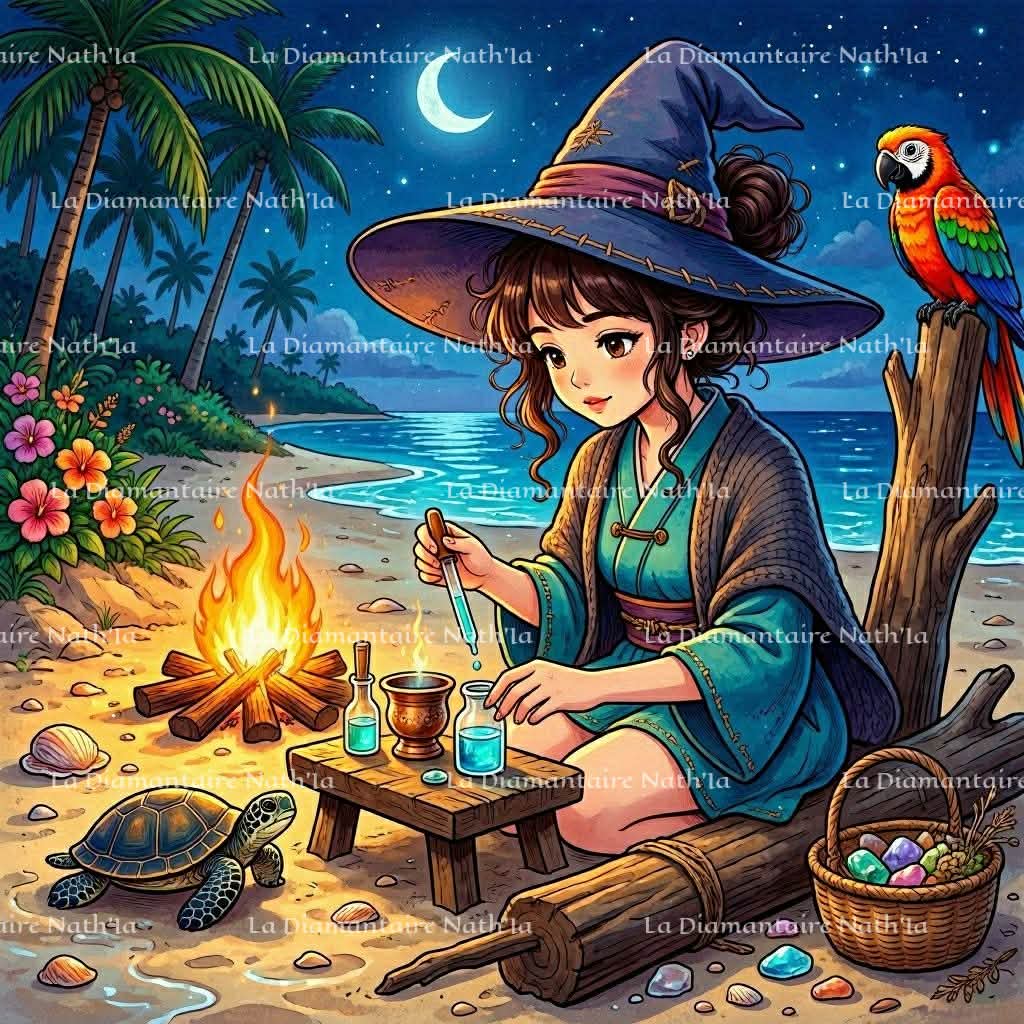 Collection Sorcières des Herbes Enchantées – Fantaisie & Alchimie | Diamond Painting Premium Galaxiart - Collection Signature