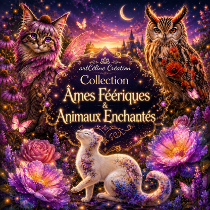 Collection Âmes Féériques & Animaux Enchantés | Diamond Painting Premium Galaxiart - Collection Signature