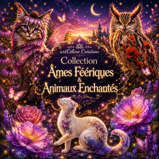 Collection Âmes Féériques & Animaux Enchantés | Diamond Painting Premium Galaxiart - Collection Signature