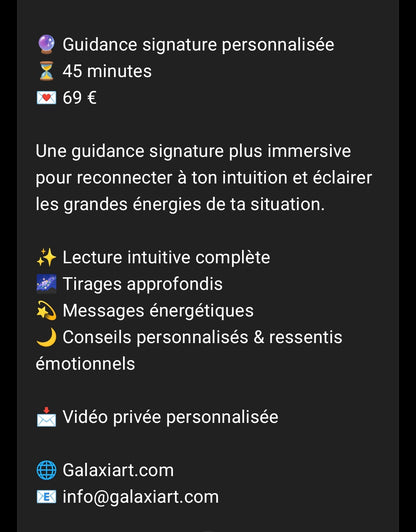 🔮 Guidances by ArtCéline Guidances Intuitives & Tirages Vidéo Personnalisés | Galaxiart