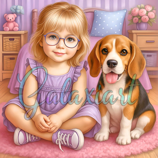 Beagle Complices en Violette