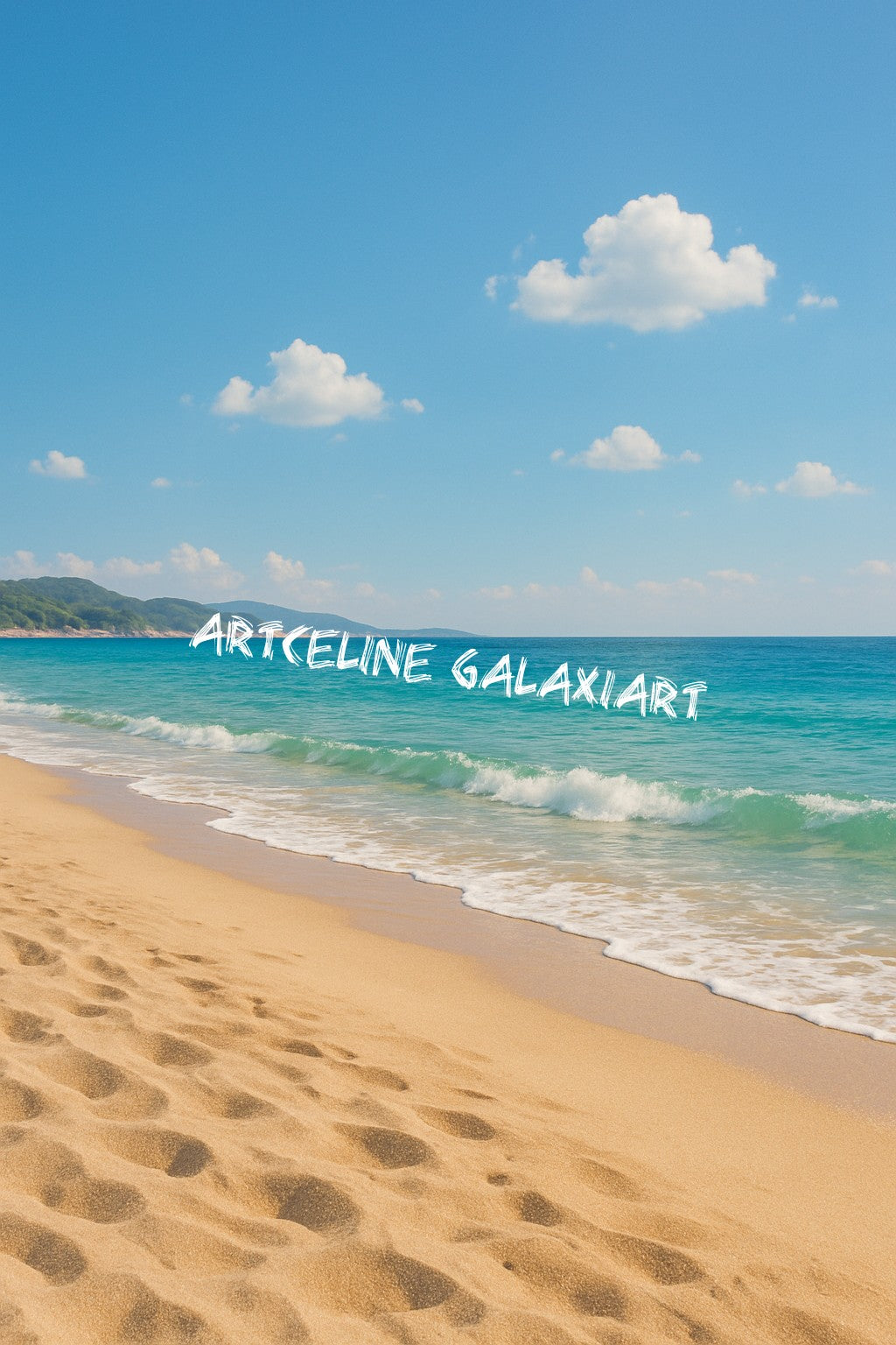 Plage de Liberté – Souffle Océanique | Diamond Painting Premium Galaxiart