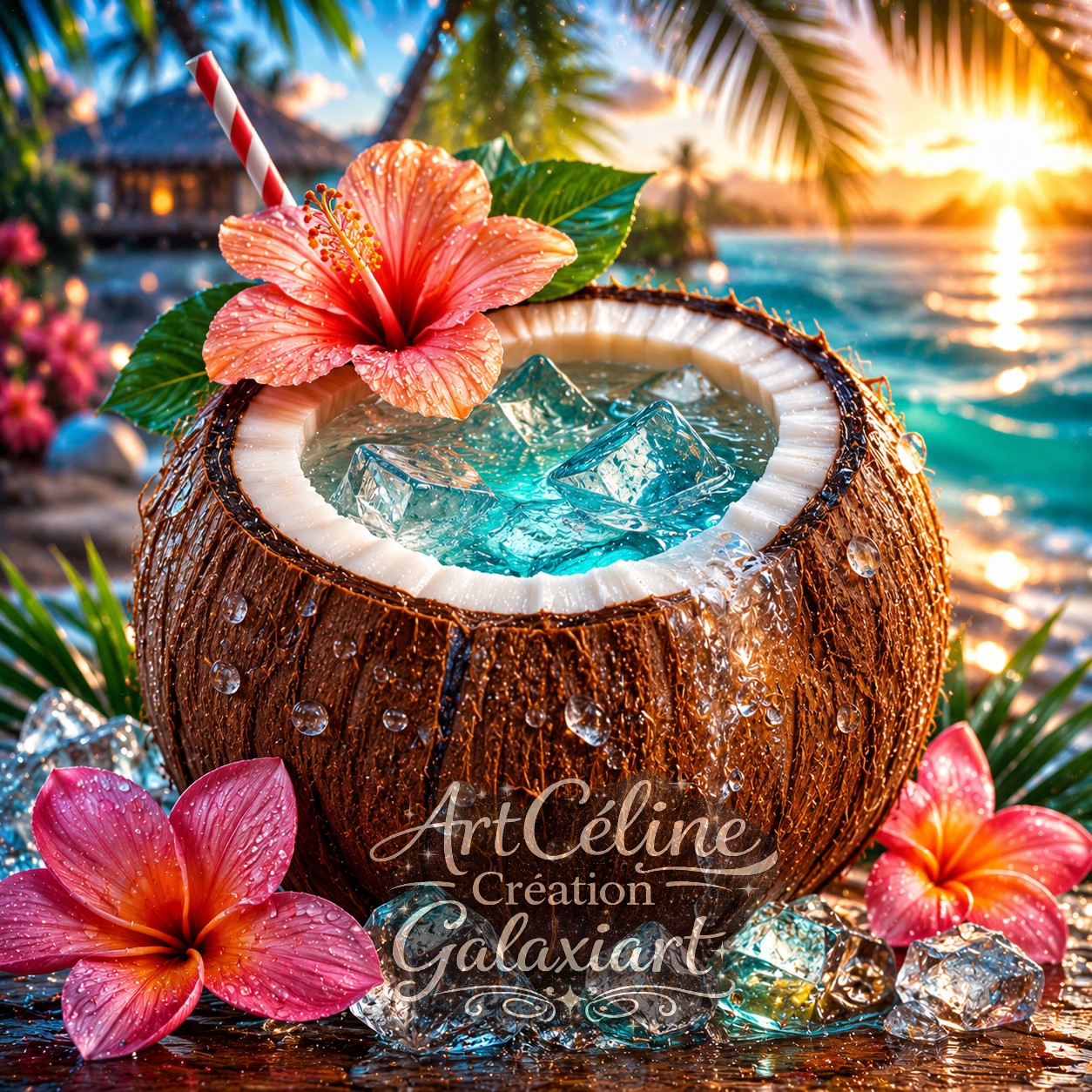 Collection Cocktails Tropicaux Galaxiart — Éclats Exotiques & Paradis Lumineux | Diamond Painting Premium Galaxiart
