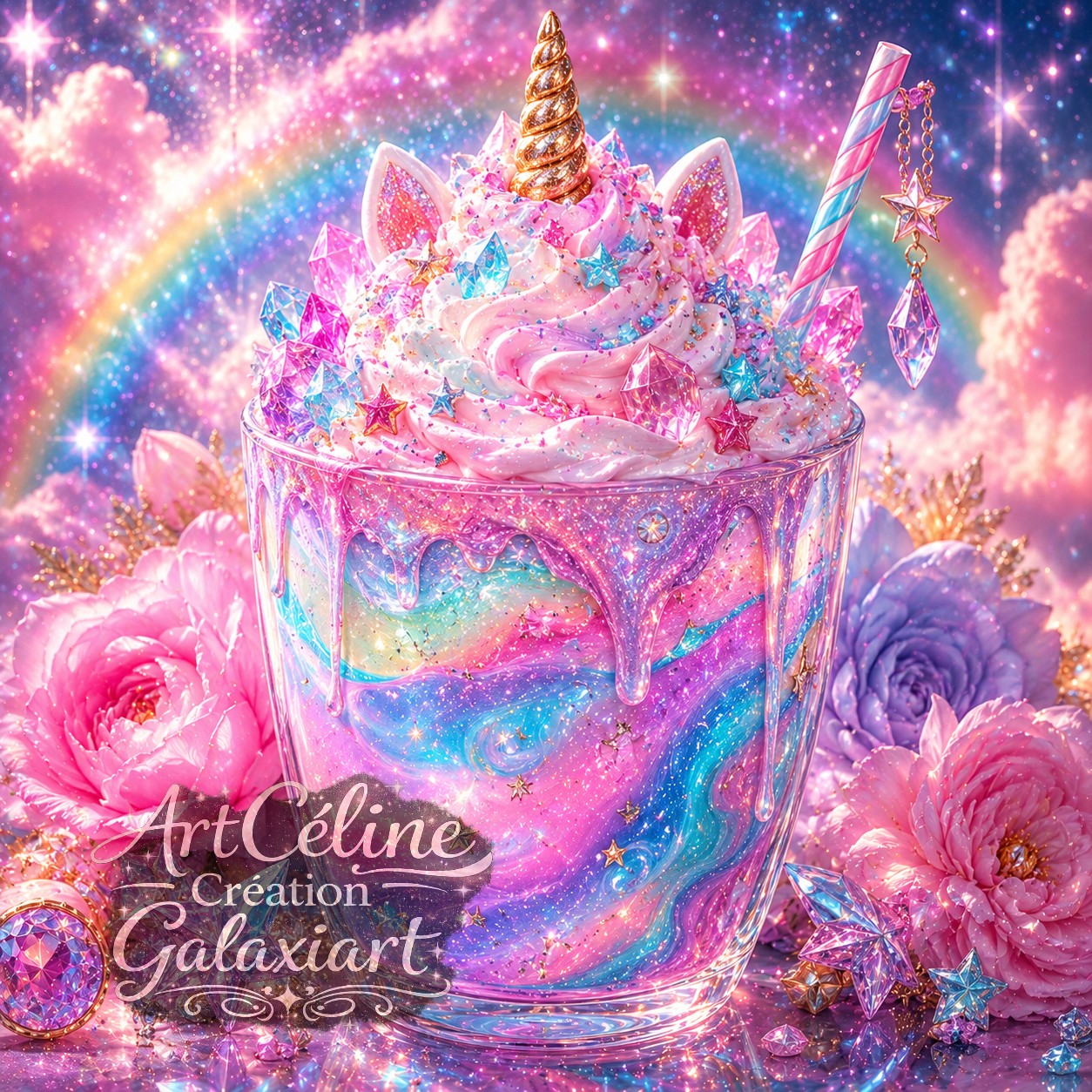 Collection Cocktails Cosmiques Galaxiart — Élixirs Stellaires & Gourmandises Astrales | Diamond Painting Premium Galaxiart