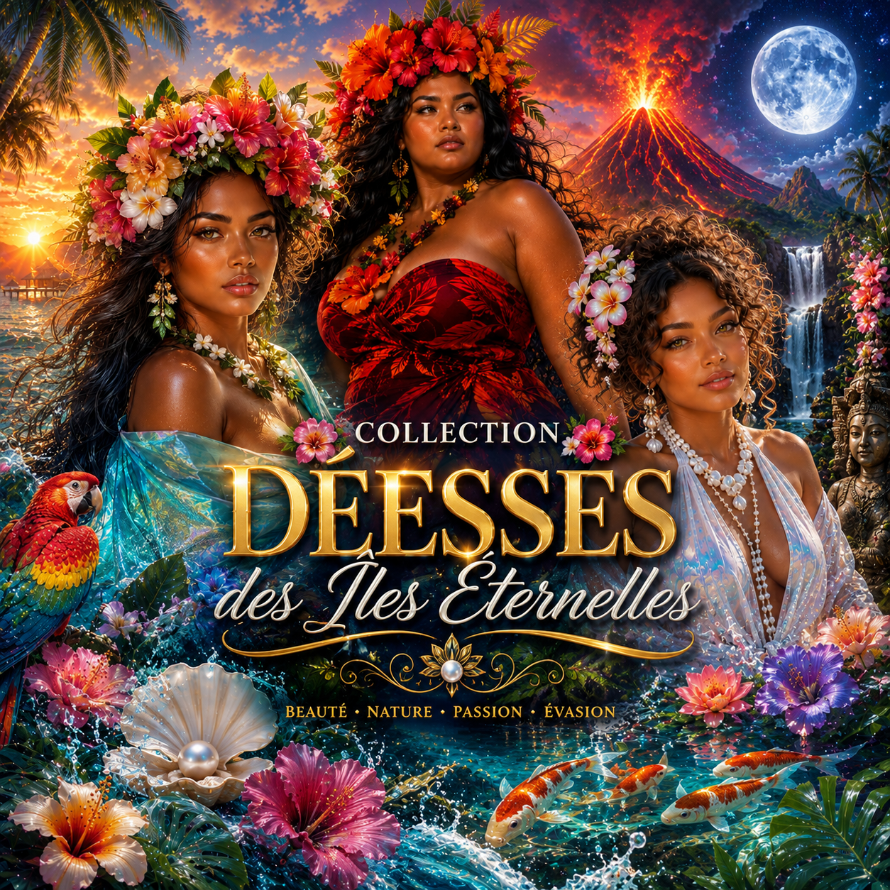 Collection Déesses des Îles Éternelles  | Diamond Painting Premium Galaxiart