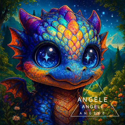 ✨ Animaux de Lumière – Diamond Painting Galaxiart