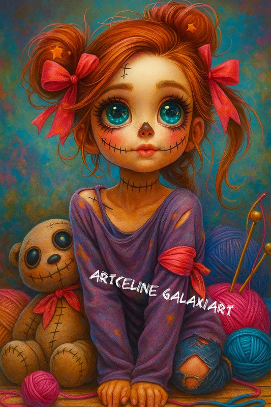 Petit Fantôme de Noël – Magie Gourmande d’Hiver | Diamond Painting Premium Galaxiart