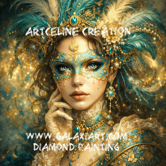 Le Secret de la Reine Masquée  | Diamond Painting Premium Galaxiart