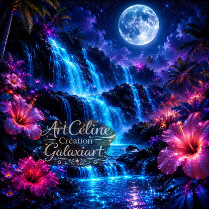 Collection Nuits Bioluminescentes — Éclats Tropicaux & Mondes Lumineux | Diamond Painting Premium Galaxiart