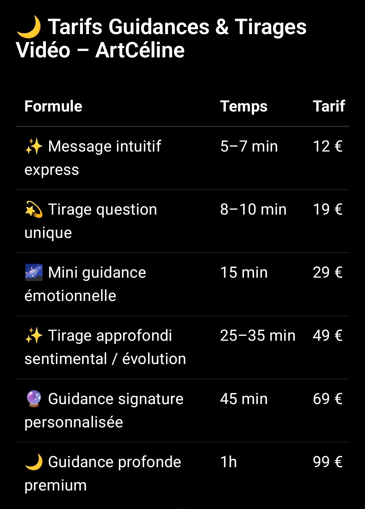 🔮 Guidances by ArtCéline Guidances Intuitives & Tirages Vidéo Personnalisés | Galaxiart