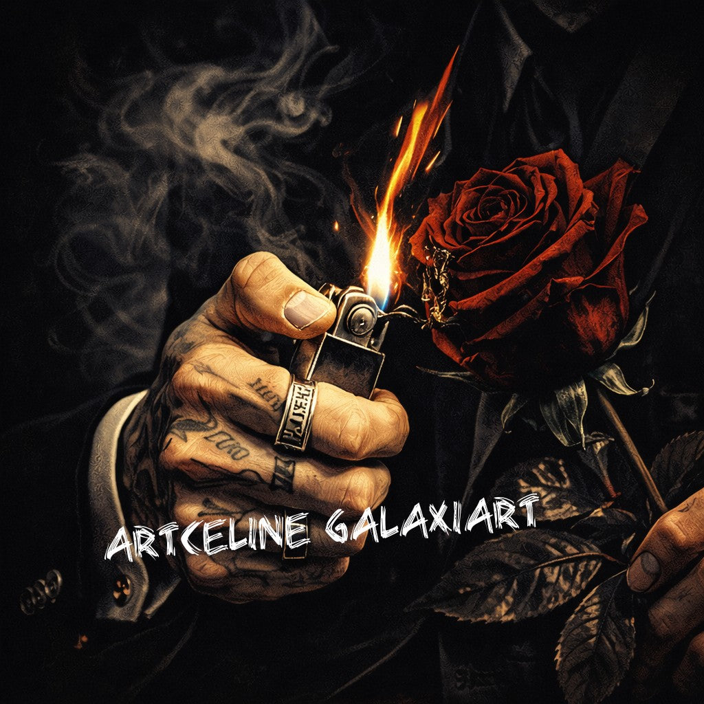 La Flamme du Désir Interdit | Diamond Painting Premium Galaxiart